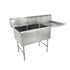 John Boos 2B244-1D24R Two Compartment "B" Series Sink with 24" Right Drainboard