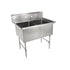 John Boos 2B244 "B" Series Sink with Two 24" x 24" Compartments