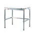 New Age 30P72KD Aluminum 72" Poly Top Work Table with 30" Depth