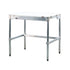 New Age 30P96KD Aluminum 96" Poly Top Work Table with 30" Depth