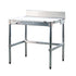 New Age 30PBS48KD Aluminum 48" Poly Top Work Table with 30" Depth, 6" Backsplash