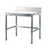 New Age 30PBS60KD Aluminum 60" Poly Top Work Table with 30" Depth, 6" Backsplash