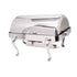 Eastern Tabletop 3114QA-SS Queen-Ann Collection 8 Quart Rectangular Chafer with Roll Top Cover