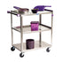 Lakeside 322A Allergen Awareness Utility Cart with 3 Tiers