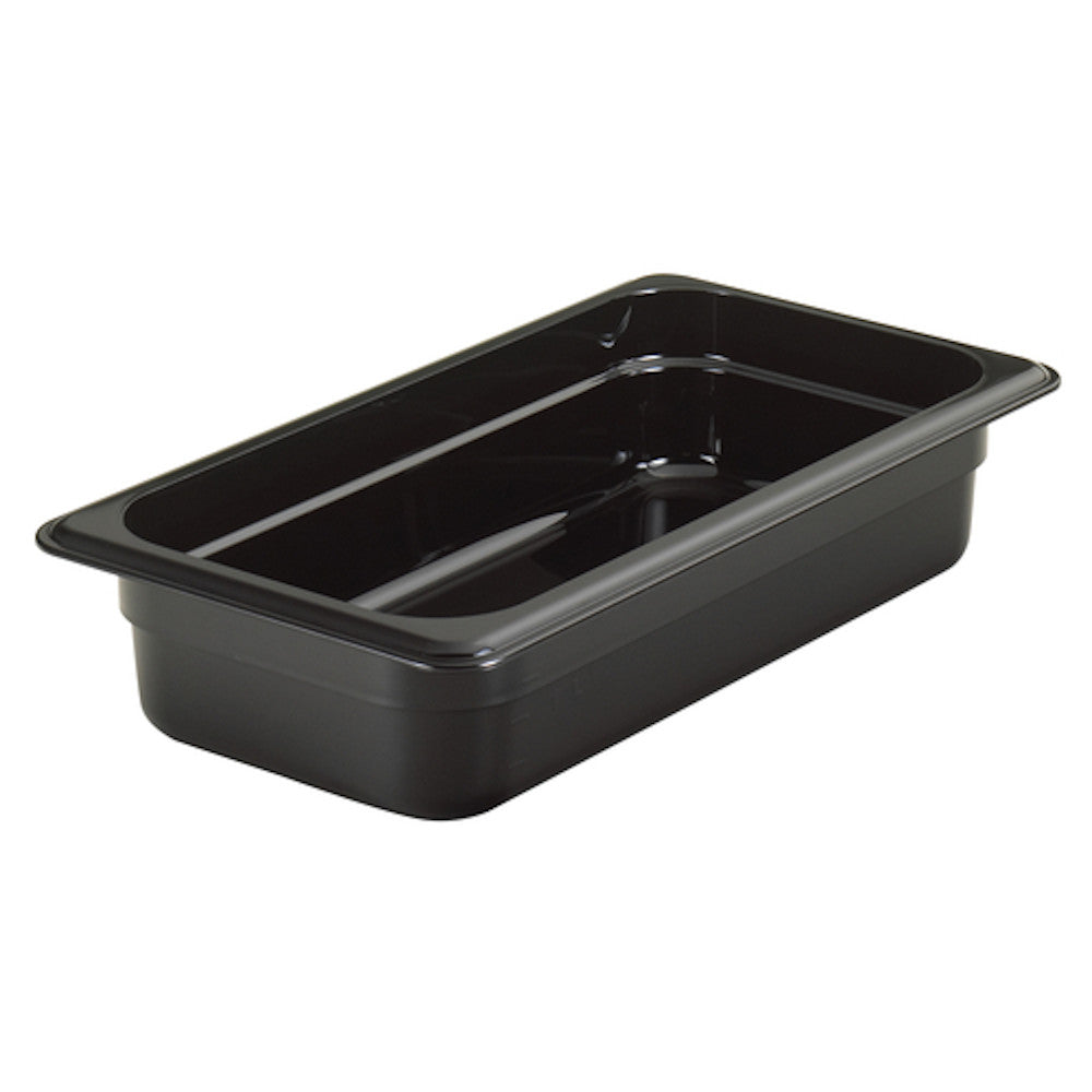 Cambro 32HP110 H-Pan Black High Heat Hot Food Pan 1/3 Size (6 per case)