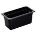 Cambro 36HP110 H-Pan 6" Deep Black High Heat Hot Food Pan 1/3 Size (6 per case)