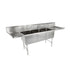 John Boos 3B16204-2D24 Three-Compartment "B" Series Sink with Two 24" Drainboards