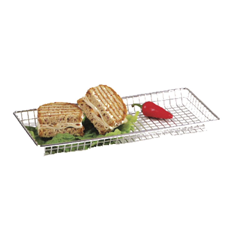 G.E.T. Enterprises 4-835814 Stainless Steel Rectangular Grid Basket