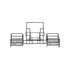 G.E.T. Enterprises 4-931852 Three-Compartment Condiment Caddy