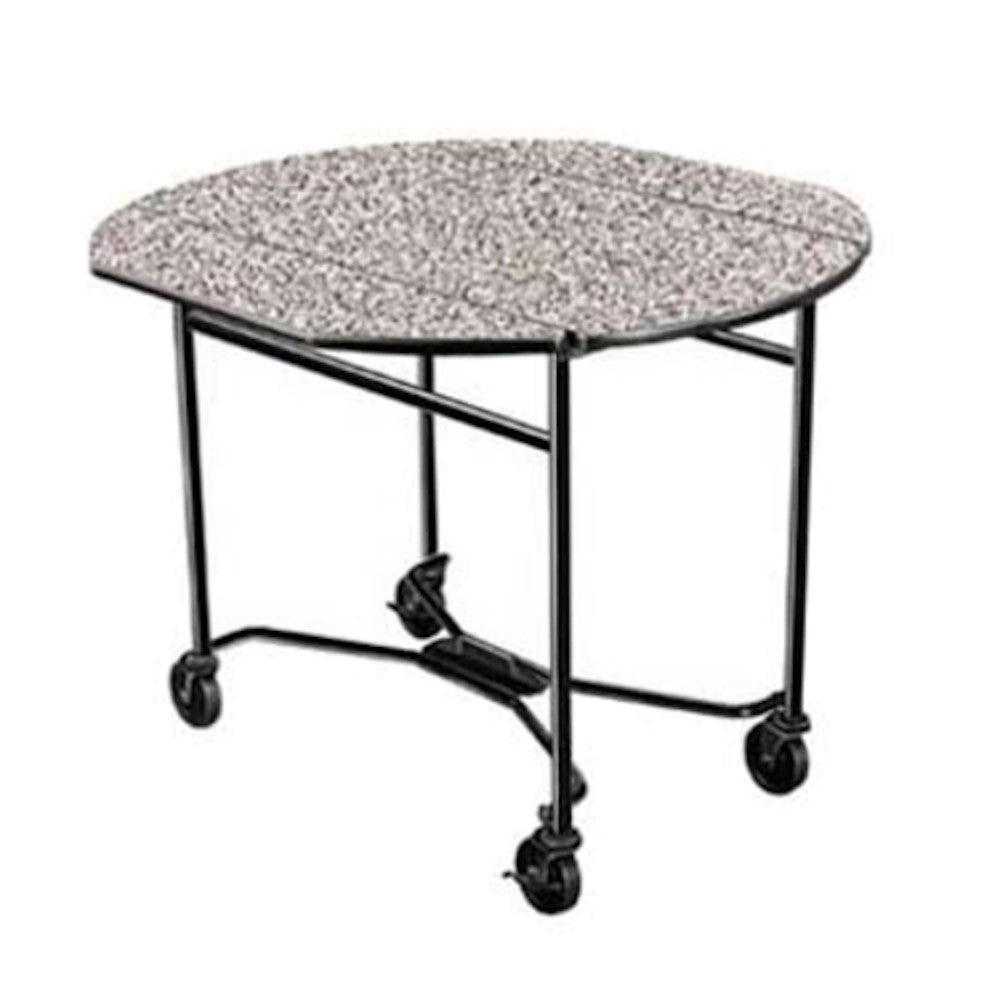 Lakeside 412 Drop-leaf Round Top Room Service Table