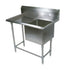 John Boos 41PB204-1D30L 1-Compartment Pro Bowl Sink