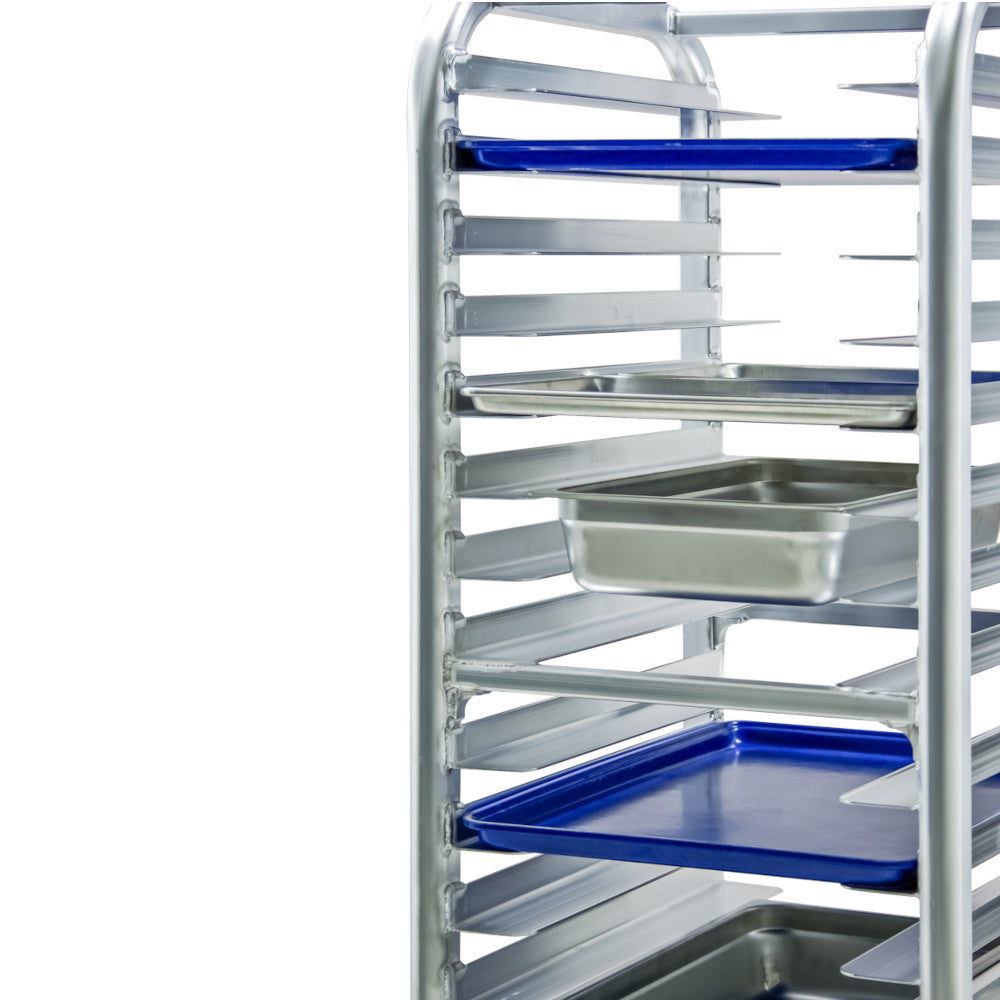 New Age 4338 Heavy Duty Lifetime Roll-In Bun Rack Wide Angle Runners 3" Spacing