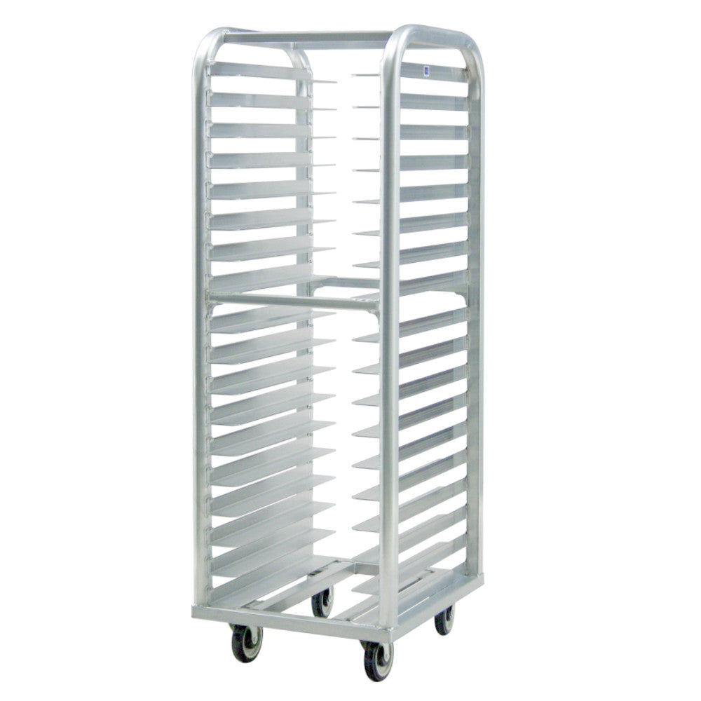 New Age 4338 Heavy Duty Lifetime Roll-In Bun Rack Wide Angle Runners 3" Spacing