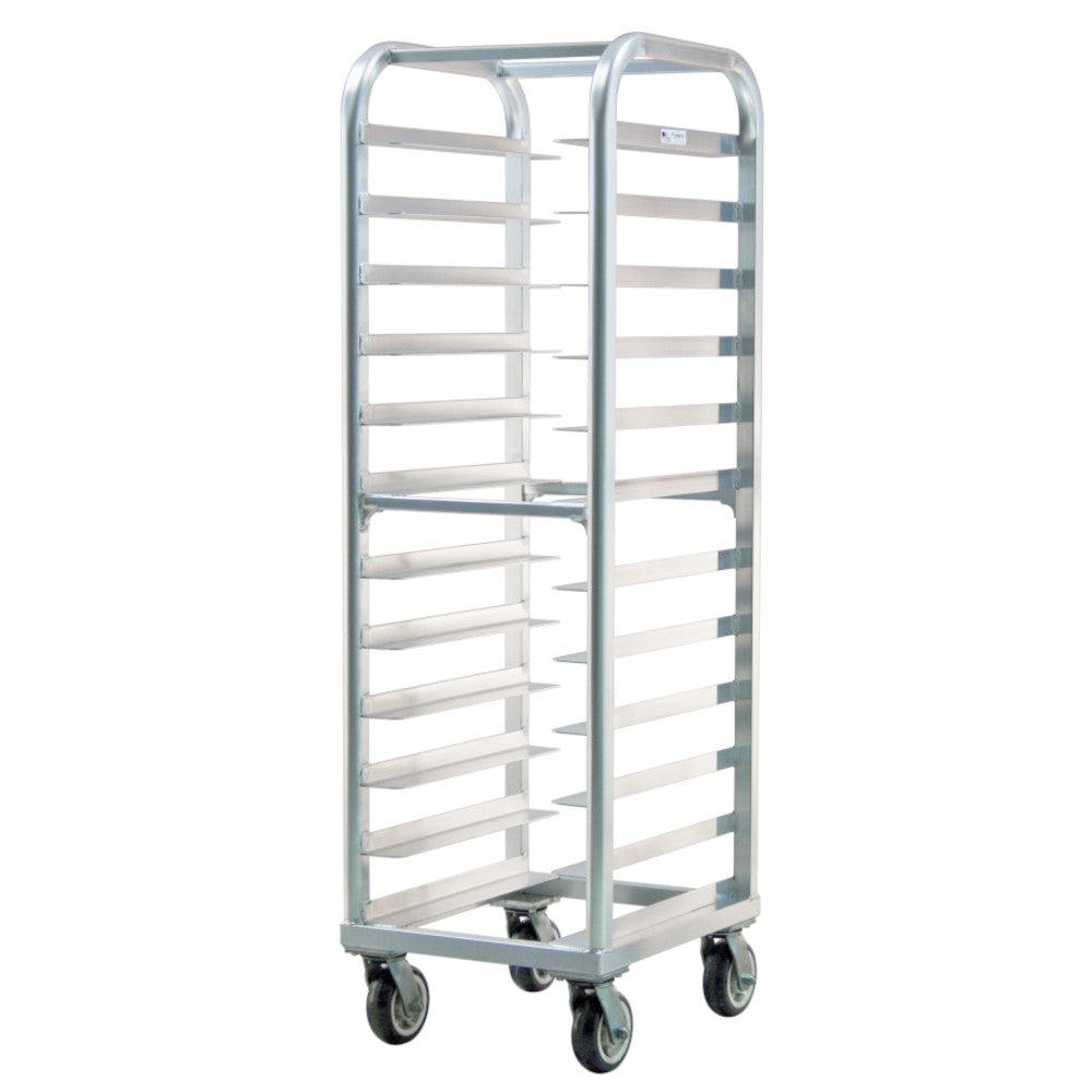 New Age 4340 Lifetime Bun Pan Rack, Universal Wide Angle Runners on 5" Spacing