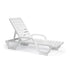 Grosfillex US031004 Bahia Stacking Adjustable White Chaise (2 per case)