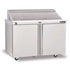 Delfield 4448N-8 Sandwich / Salad Refrigerated Two-Section Prep Table