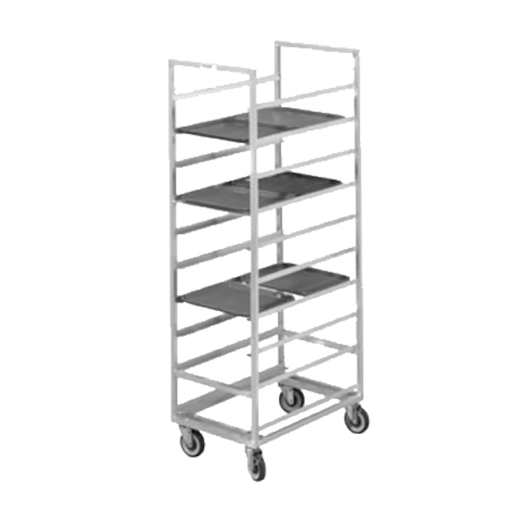 Channel 438S3 Single Stainless Steel Mobile Cafeteria Tray Rack