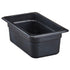 Cambro 44HP110 H-Pan 4" Deep Black High Heat Hot Food Pan 1/4 Size (6 per case)