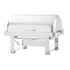 Vollrath 46350 Avenger Economy Roll-Top 9 Qt. 18/8 Stainless Steel Mirror Finish Chafer