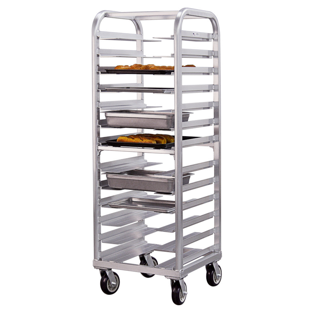 New Age 4640 Heavy Duty Aluminum Lifetime Bun Rack, Runners at 4.5" Spacing