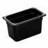 Cambro 46HP110 H-Pan 6" Deep Black High Heat Hot Food Pan 1/4 Size (6 per case)