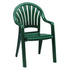 Grosfillex US282378 Amazon Green Miami Lowback Stacking Armchair (16 per case)