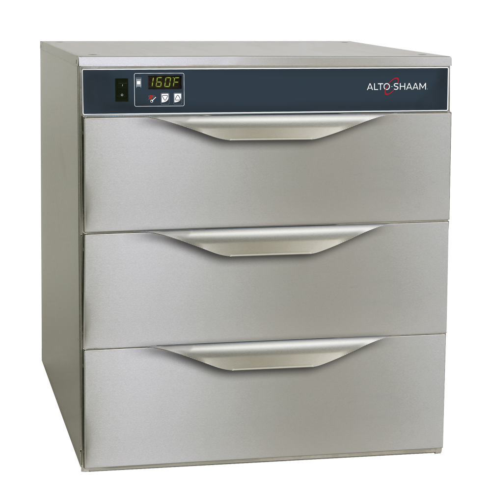 Alto-Shaam 500-3D Halo Heat Free Standing Three Section Warming Drawer
