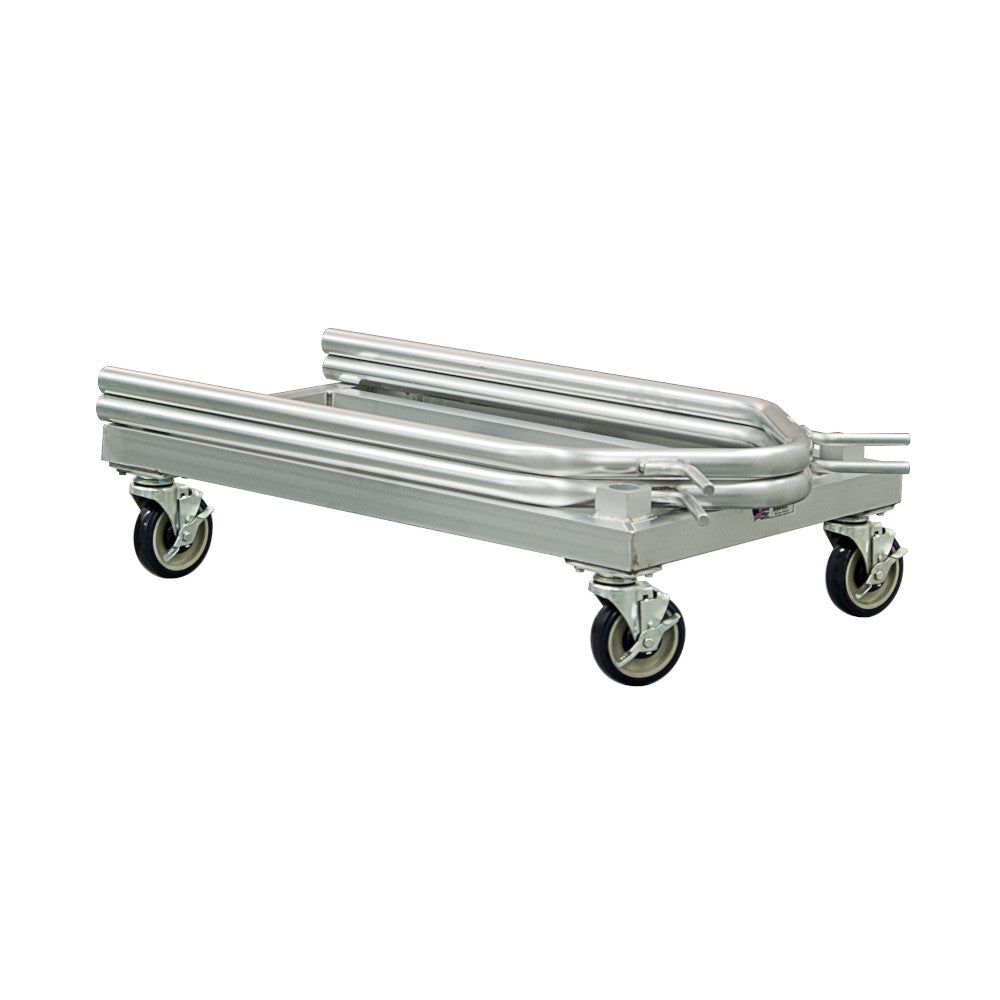 New Age 51087 Aluminum Mat Cart - 500 lb. Capacity