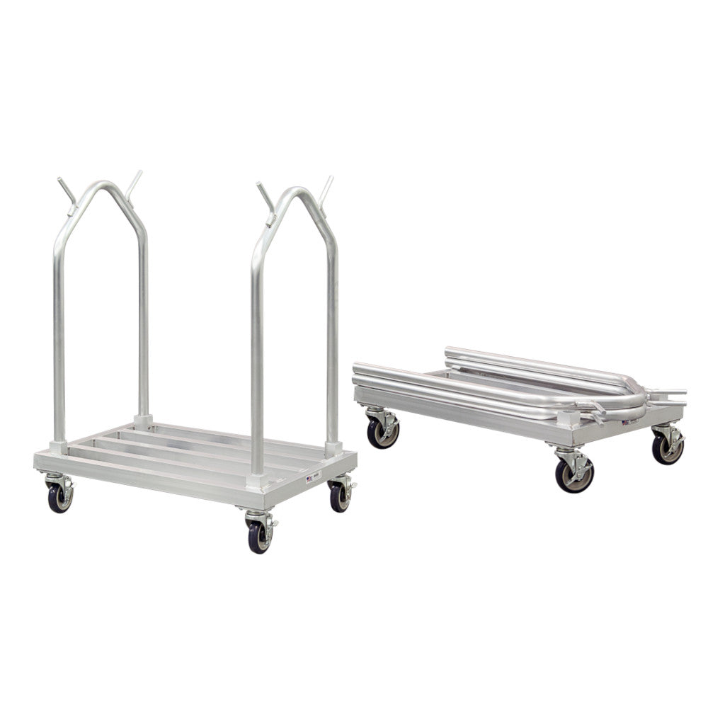 New Age 51087 Aluminum Mat Cart - 500 lb. Capacity