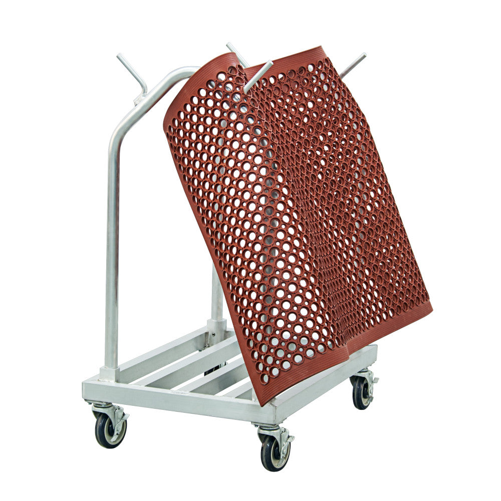 New Age 51087 Aluminum Mat Cart - 500 lb. Capacity