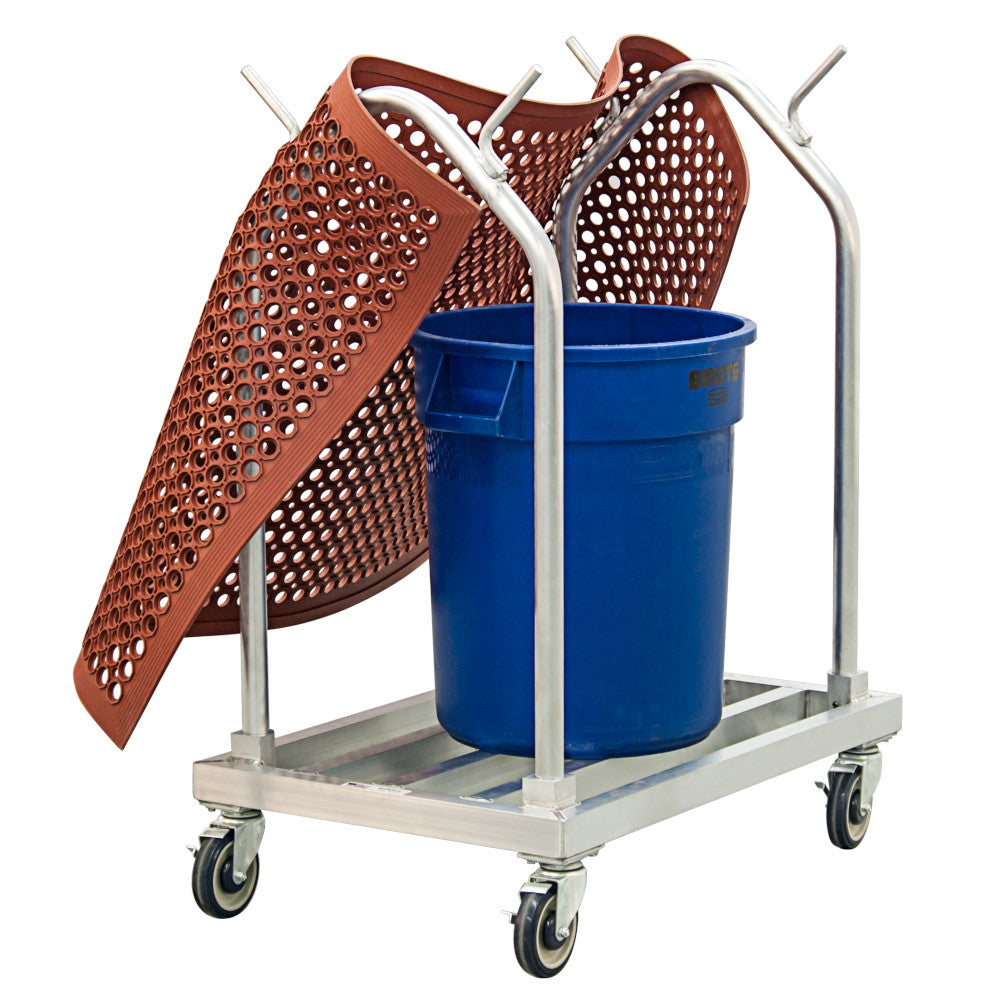 New Age 51087 Aluminum Mat Cart - 500 lb. Capacity