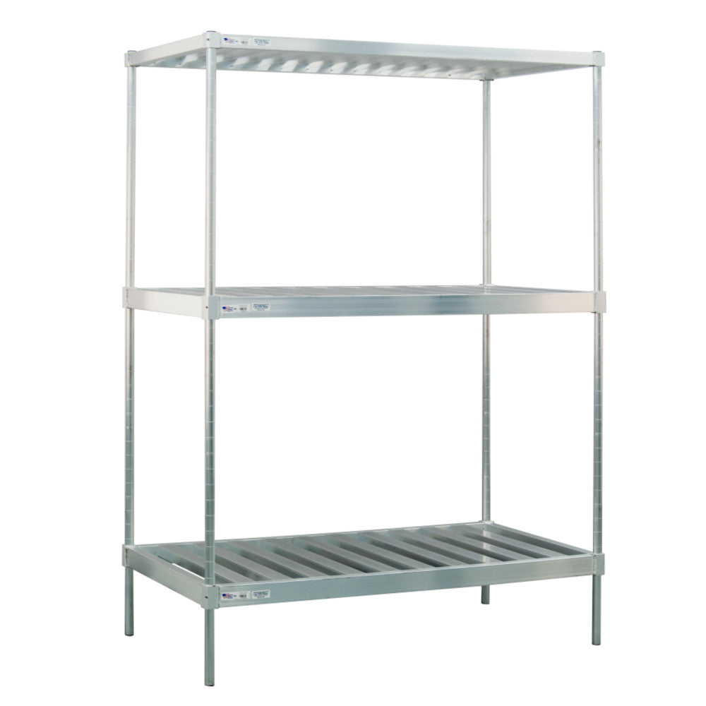 New Age 51172 Double Deep 72" Keg Storage Rack, 84" H x 72" L x 34" D