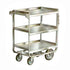 Lakeside 711 Three Shelf Bussing Utility Transport Metal Cart