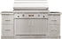 TEC STPFR2LPISL 44" Sterling Patio On Island With Drawer Modules (79"), LP Freestanding Grill