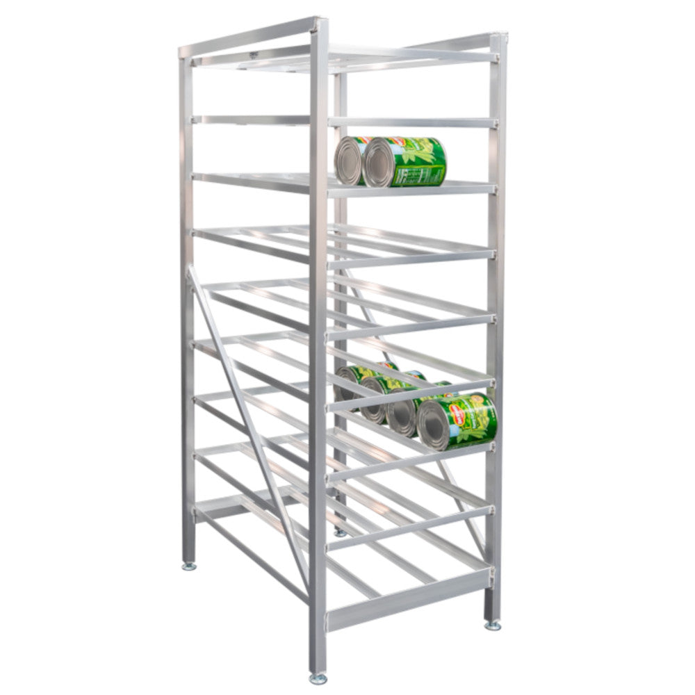 New Age 6259 Stationary 25"W x 71"H x 35.25"D Can Storage Rack