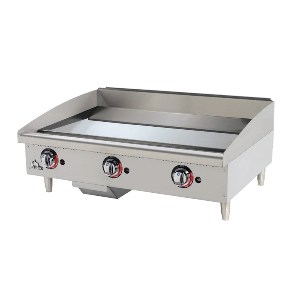 Star 636TCHSF 36" Countertop Gas Griddle with Chrome Plate Thermostatic Controls