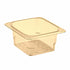 Cambro 63CLRHP150 H-Pan 3" Amber Colander 1/6 Size(6 per case)