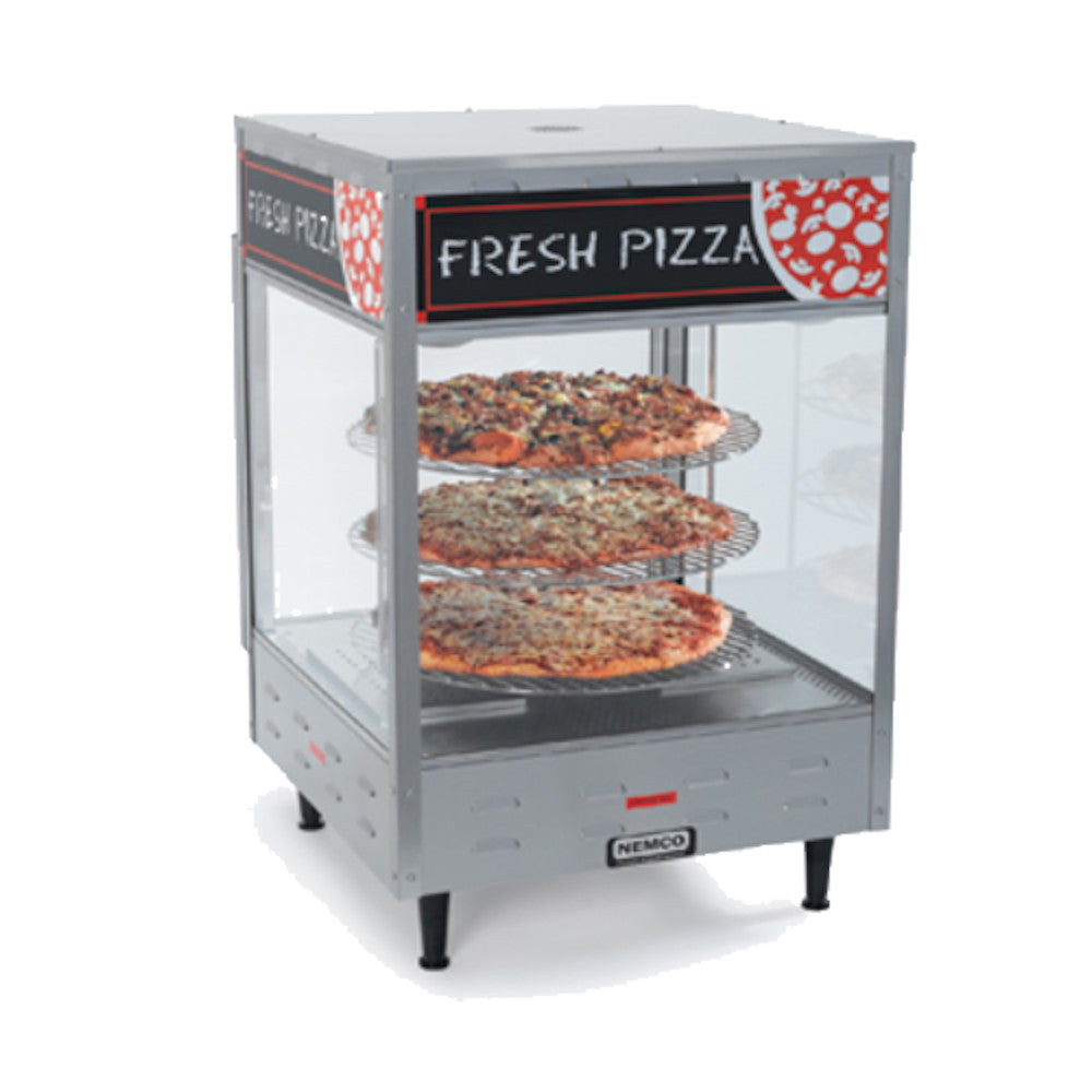Nemco 6451-2 Pass-Thru Countertop Pizza Merchandiser with 18" Diameter Racks