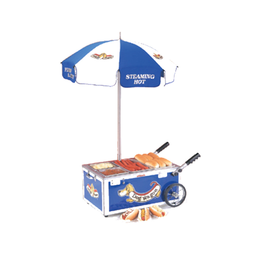 Nemco 6550-DW Mini Countertop Hot Dog Steamer Cart