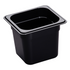 Cambro 66HP110 H-Pan 6" Deep Black High Heat Hot Food Pan 1/6 Size (6 per case)