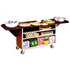 Lakeside 676 Three-Shelf Beverage Service Cart with Drop Leaves