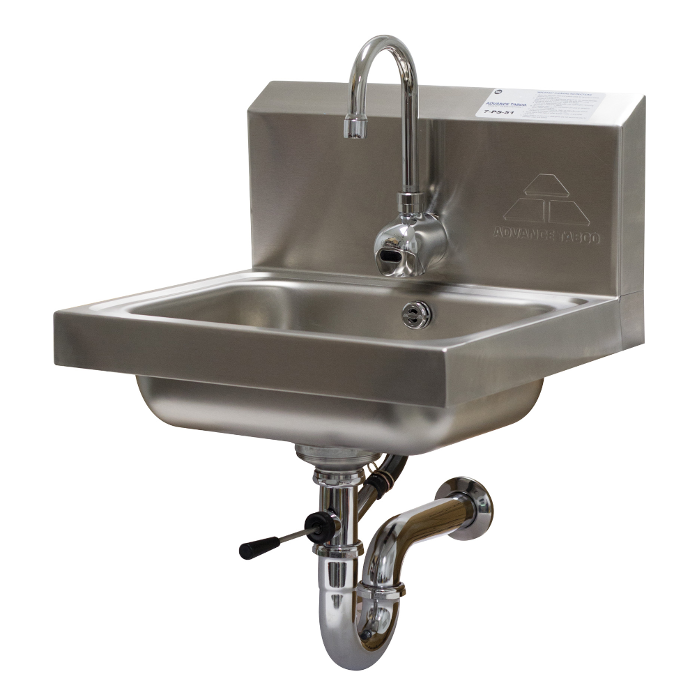 Advance Tabco 7-PS-51 Wall Mount Hand Sink w/ Electronic Operated Faucet