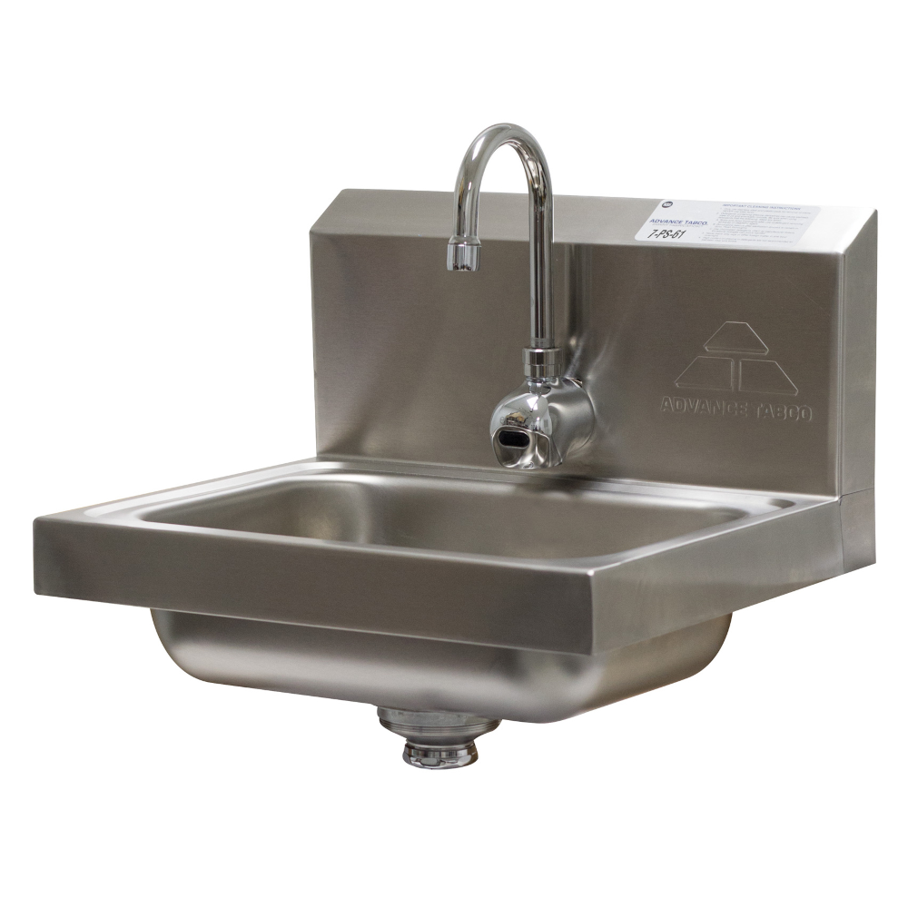 Advance Tabco 7-PS-61 Wall Mount Hand Sink w/ Electronic Operated Faucet