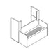 Perlick 7055D8 18" W x 24" D Underbar Beer Drainer for 4040A Space Saver Dispensing Heads