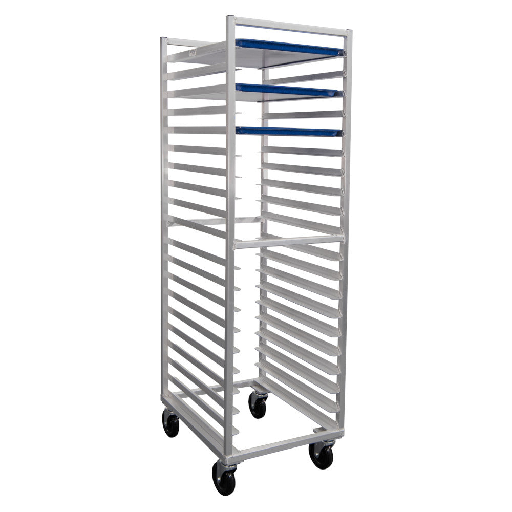 New Age 7331 Full Height Bun Pan Rack with Open Sides - 3" Centers