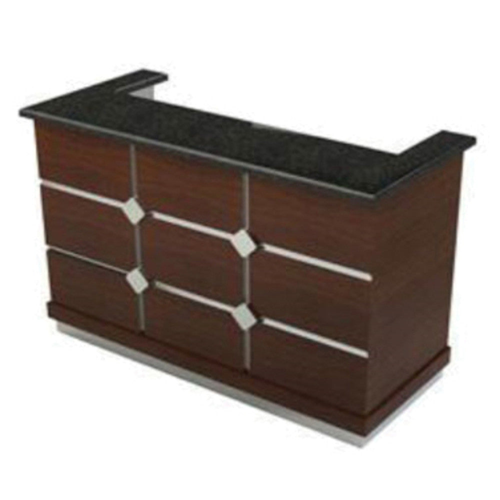 Lakeside 76714 Bristol Portable Bar with Laminate Lower Interior