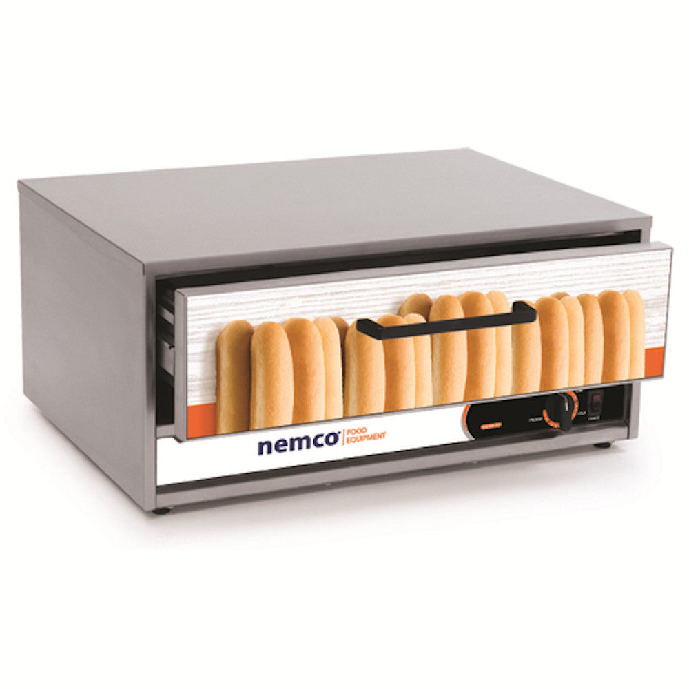 Nemco 8045N-BW Moist Heat Bun / Food Warmer for Use with 8045N Roller Grill
