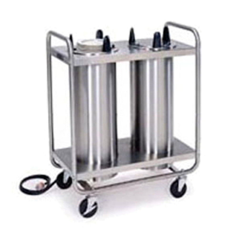 Lakeside 8205 Mobile Open Tubular Self-Leveling Dish Dispenser with 5-3/4" Diameter Dish Capacity