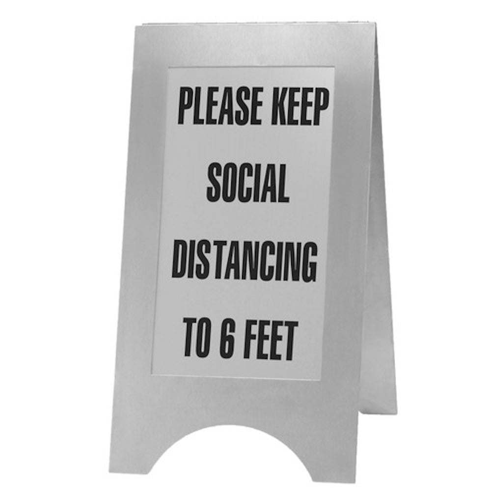 Cal-Mil 852-55SD Double-Sided Social Distancing Sign