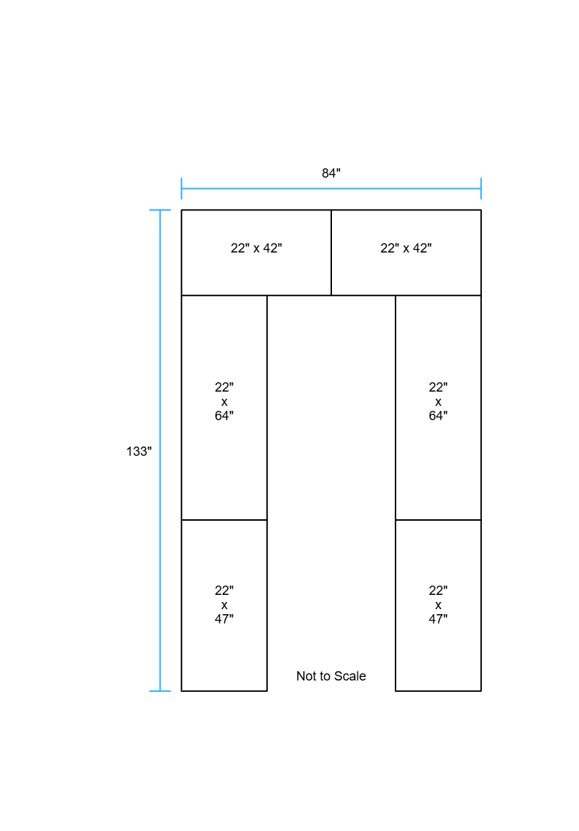 Fermod DOUG8-12 Custom Walk-In Cooler Shelving Kit for 8' x 12' Walk-In